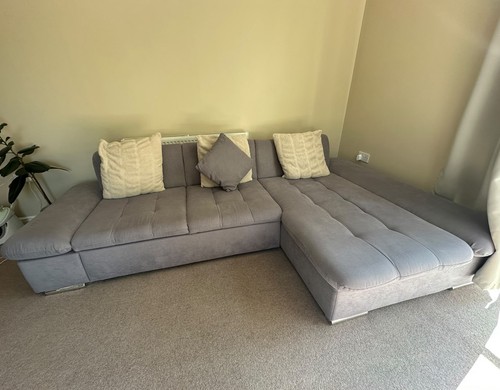 Corner sofa bed shape grey - corner,