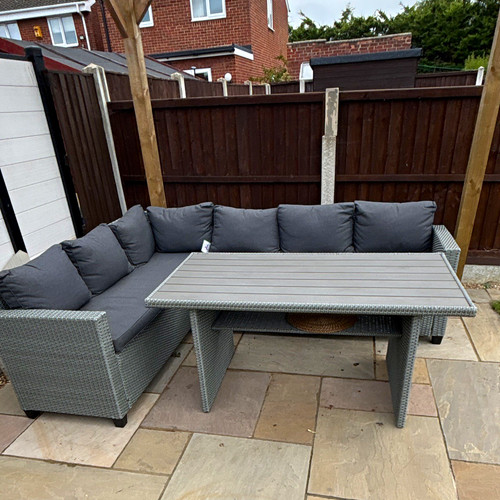 Grey rattan wicker outdoor - grey, rattan/wicker