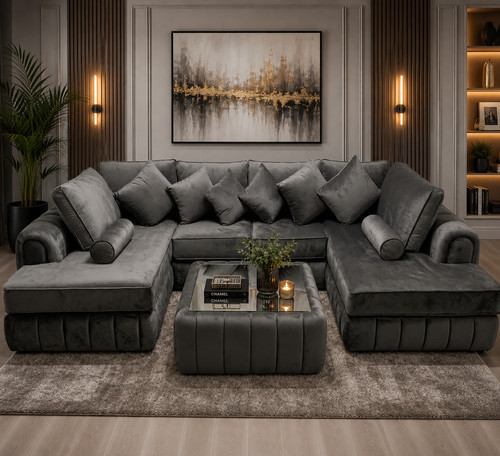 Lilly shape corner sofa grey - shape,