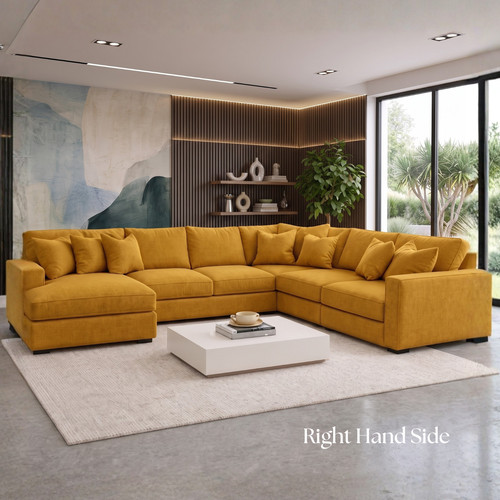 Shaped corner sofa chaise - shaped,