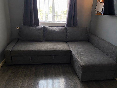Grey shape corner - corner, sofa