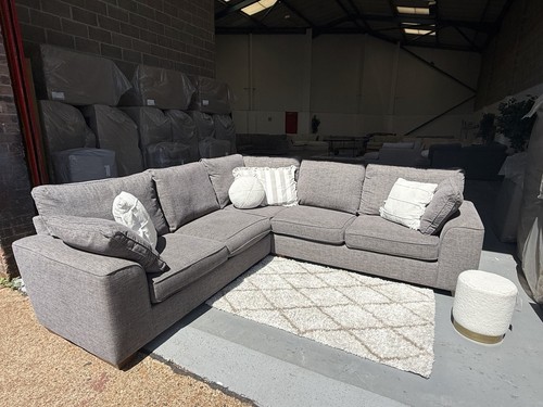 Next grey corner sofa - sofa, bed