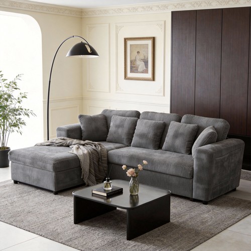 Corner sofa bed with - corner,