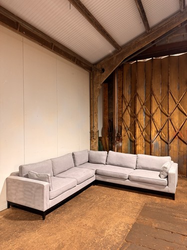 Large grey corner sofa - large,