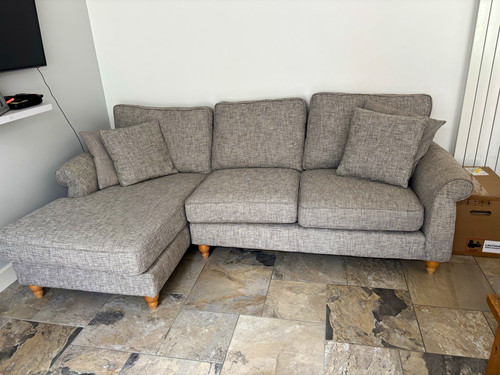 Next grey fabric corner chaise - next,