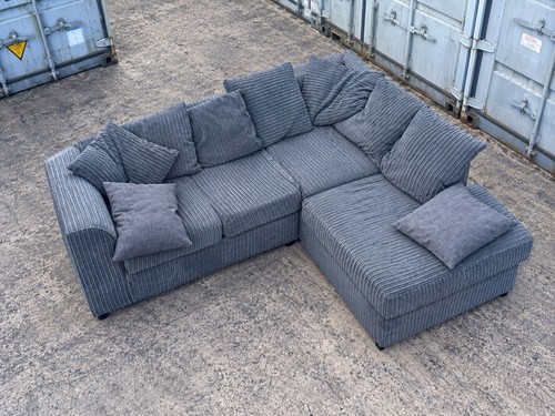 Jumbo cord corner sofas grey - jumbo,