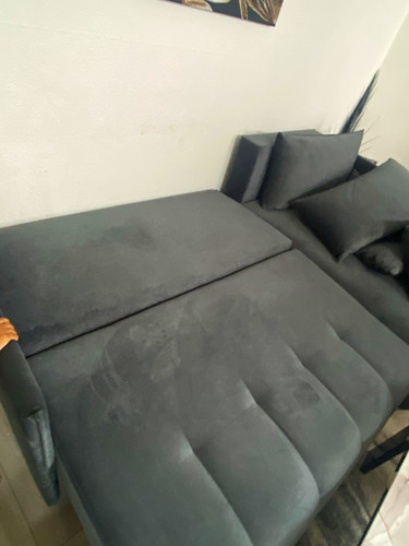 Grey fabric shape - l-shape, corner