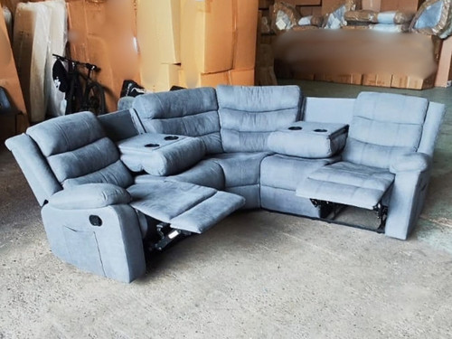 Corner recliner sofa - with, cup