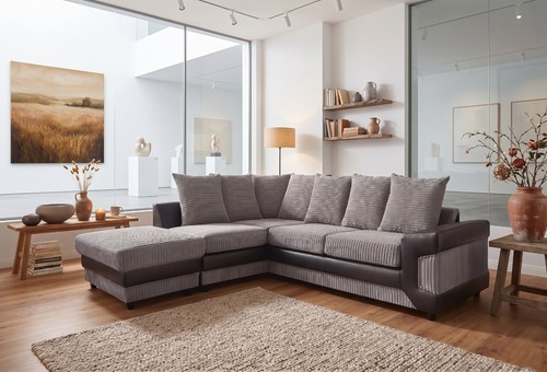 Dino fabric corner sofa jumbo - fabric,