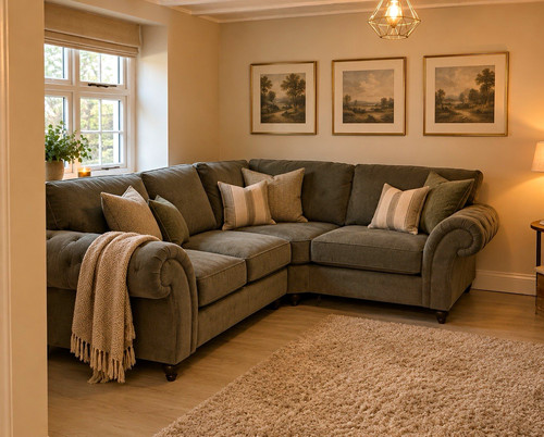 Large grey chesterfield - large,
