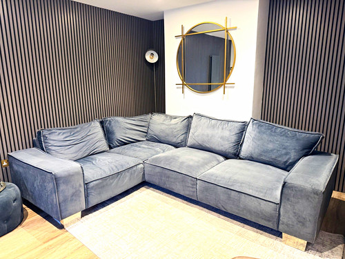 Grey shape corner - l-shape, sofa