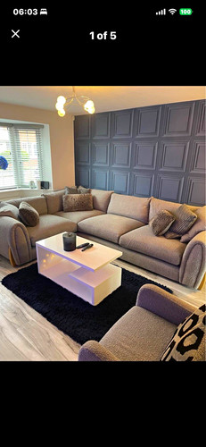 Dfs stone corner sofa - dfs,