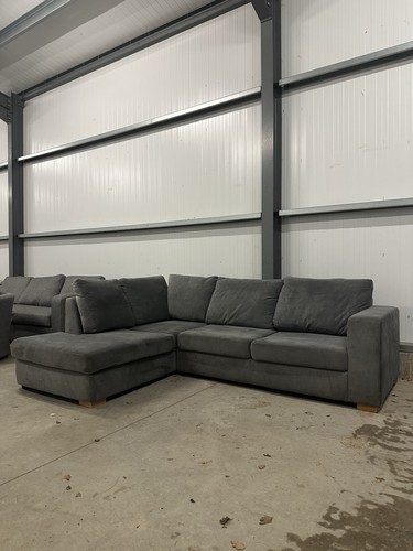 Grey shape corner sofa - grey, l