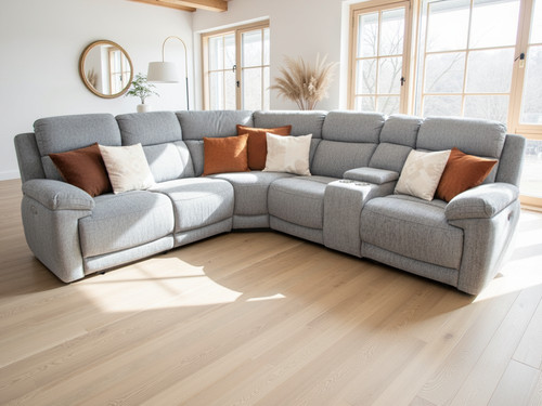 Grey electric recliner large - grey,