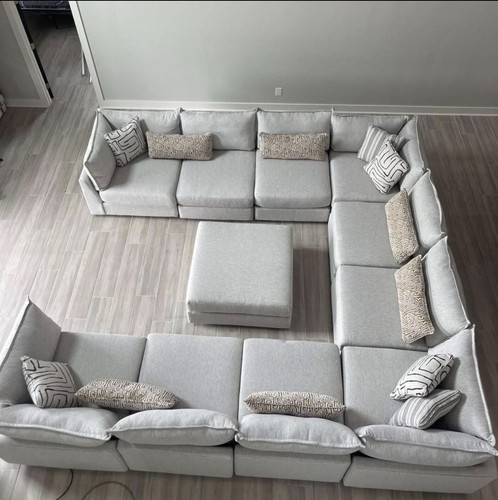 Large shaped sectional - large, u-shaped