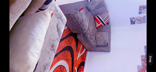 Grey fabric corner - fabric,