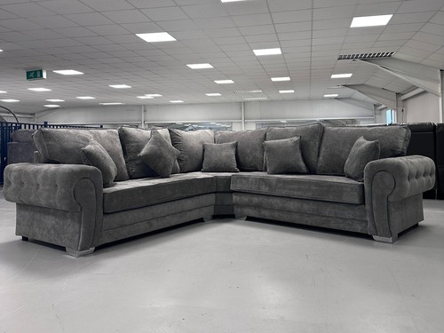Vegas corner sofa grey - -,