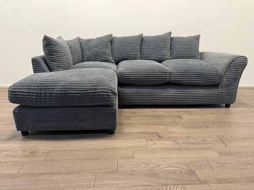 Harry grey fabric - large, left
