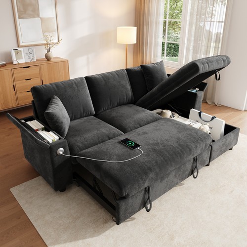Corner sofa bed with storage - corner,