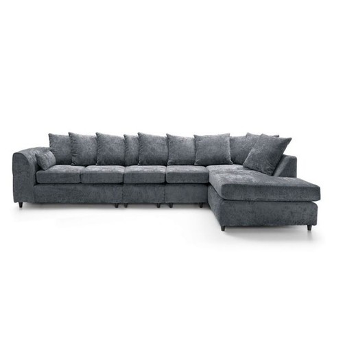 Corner dark grey couch 6 - dark,