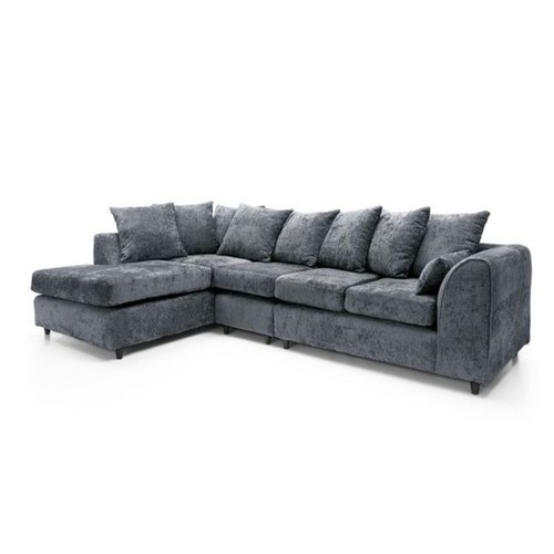 Corner dark grey couch - dark,