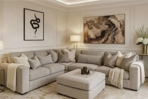Luxury ruby corner sofa - corner,