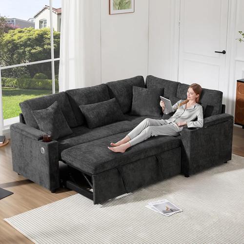 Corner sofa bed sale - !sale!, grey