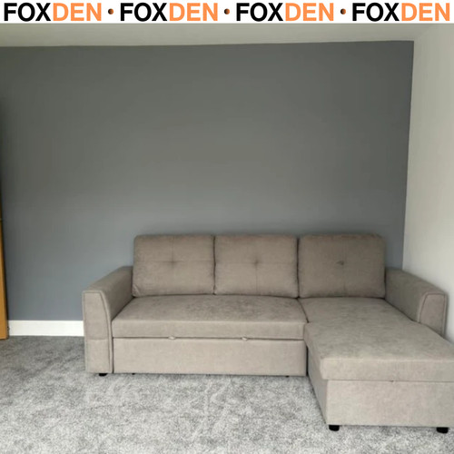 Grey corner sofa bed seater - grey,