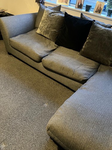 Dfs grey corner - sofa., large