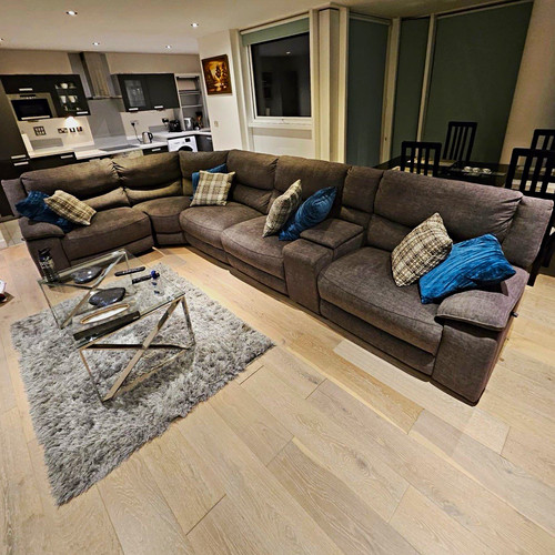 Grey corner sofa - sofa, l-shape