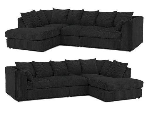 Jumbo cord corner sofa - sofa, set