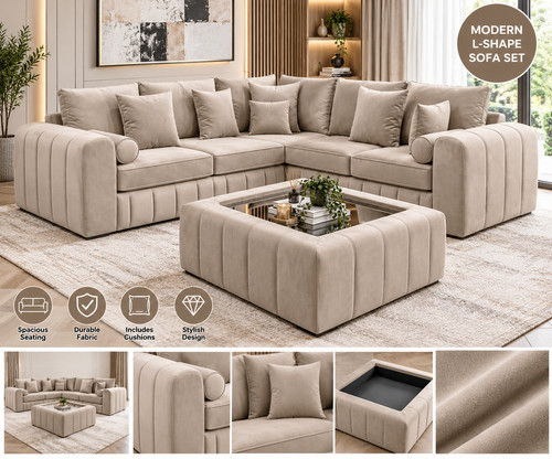 Modern shape corner sofa - shape,