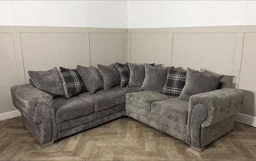 Grey corner sofa 220x220cm - sofa,